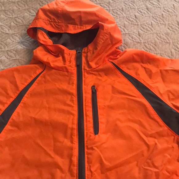 columbia orange rain jacket